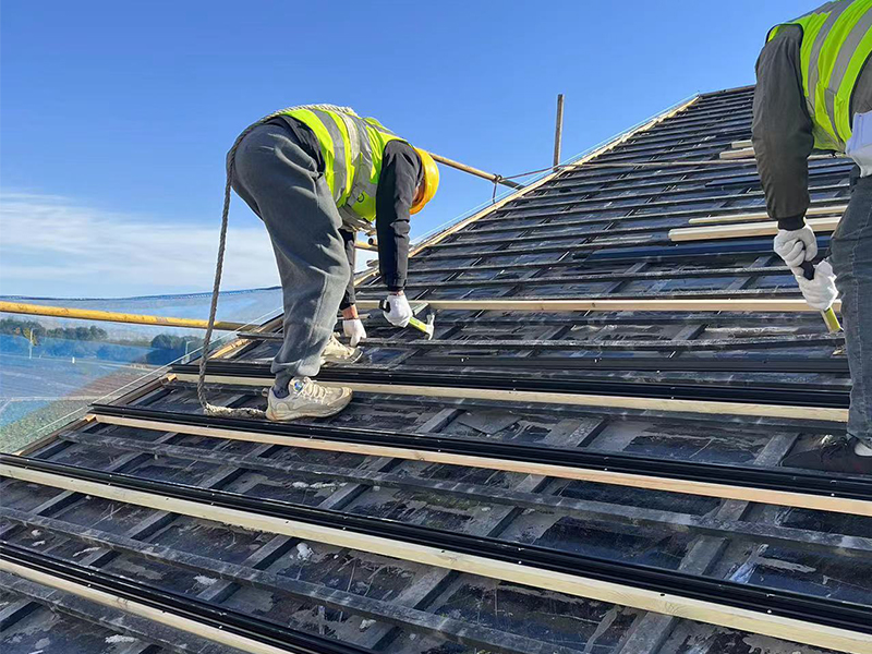 최고의 태양광 타일 BIPV 지붕 지속적인 설치