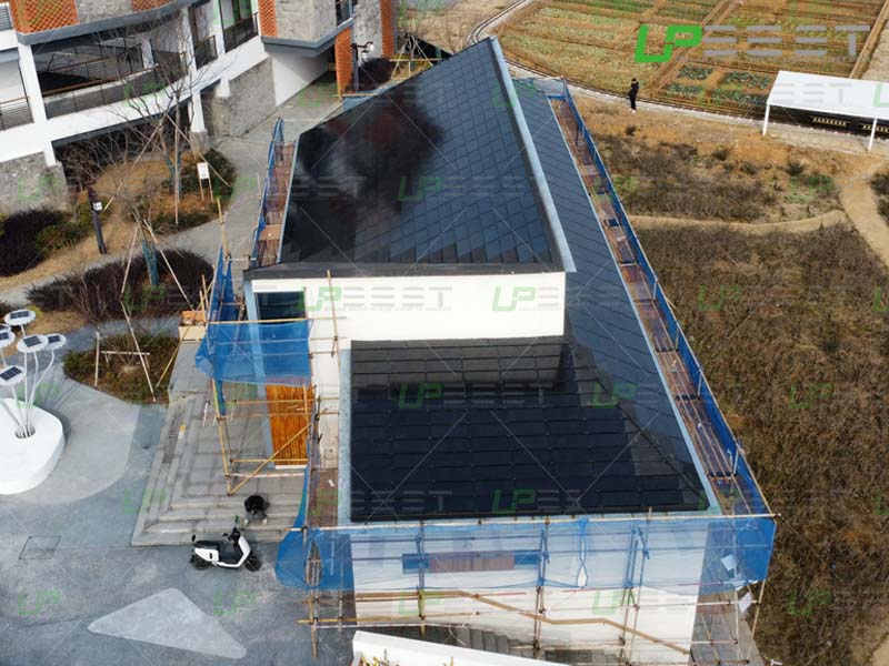 Upbest Nanjing BIPV 태양열 타일 지붕 프로젝트 완료