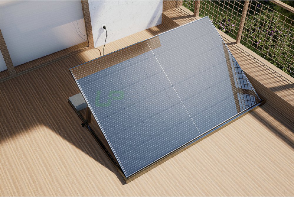 Solar balcony panel conversion for power generation